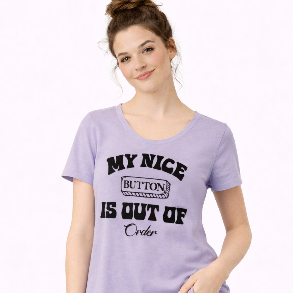 Wound Up Light Purple short sleeve T-shirt